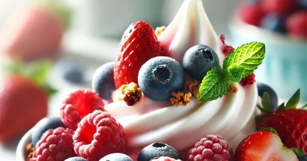 Frozen Yogurt with Berries